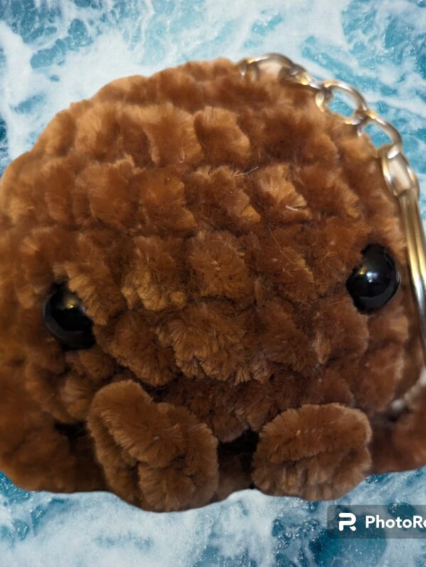 Octopus Keychain - Brown