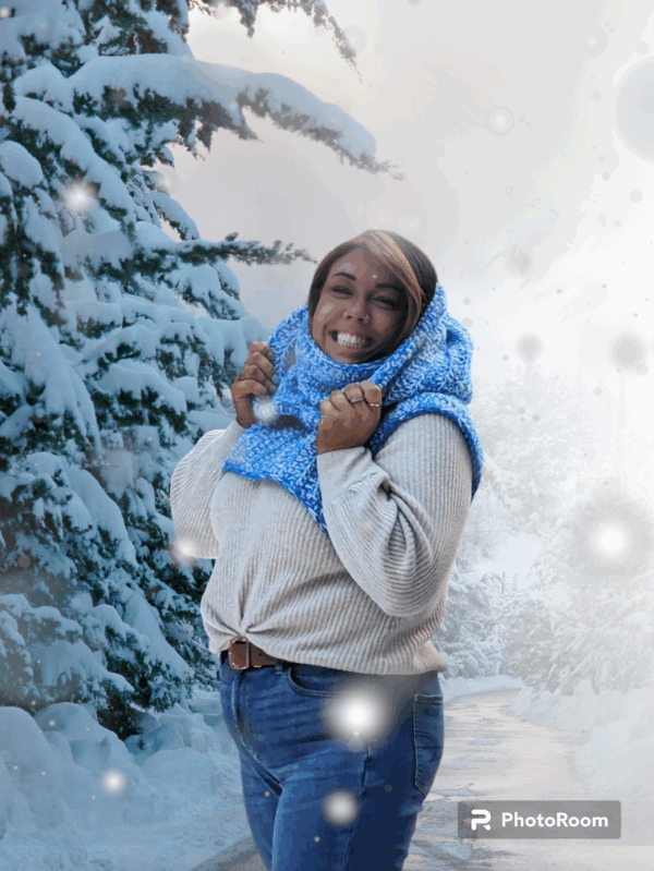 Matrixx Hood - Blue and white